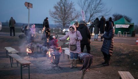 Zosin crossing point on the Polish Ukraine border Where ActionAid partners PAH (Polish Humanitarian Action) are operating