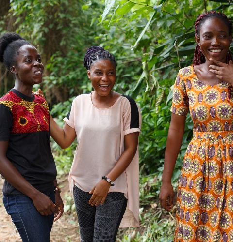 Young grassroots campaigners in Volta, Ghana