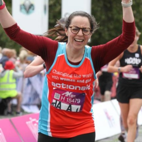 ActionAid supporter Hajar runs Hackney Half Marathon