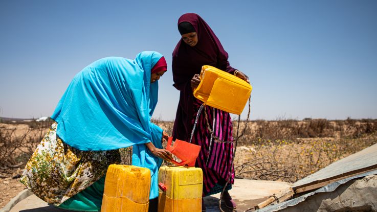 Amina, 40 is a farmer who lost her livelihood in Somaliland when her crops dried out during the drought this year.