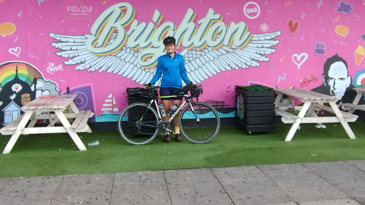 Lola's cycle challenge through Brighton